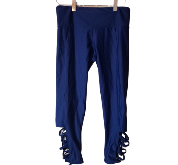 Onzie Pants - Onzie Flow Womens Blue Capri Leggings X-Small